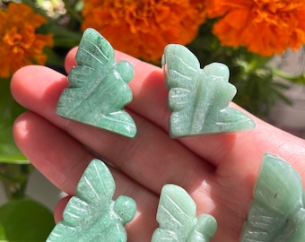 Green Aventurine Fairy | Mini Fairy Crystal Carving