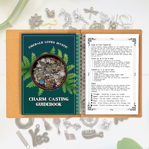 Aprenda el libro electrónico Charm Casting / Guía para lectores de encantos / Simbolismo de encanto A-Z {Descarga instantánea digital}