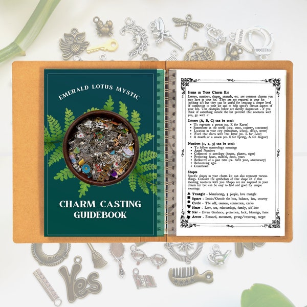 Learn Charm Casting Ebook | Guidebook for Charm Readers | A-Z Charm Symbolism {Digital Instant Download}