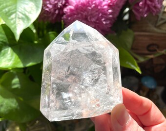 Fire and Ice Quartz Point: Crackle Crystal Tower, Brazil