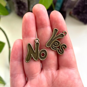 Yes No Charms | Charm Casting Divination Witchy Jewelry Talisman Amulet