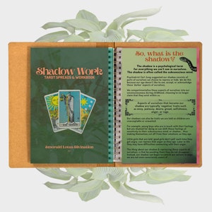 Shadow Work Tarot Spreads and Workbook Ebook {Printable Instant Download}