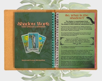 Shadow Work Tarot Spreads and Workbook Ebook {Printable Instant Download}