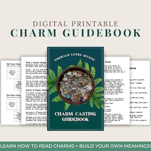 Learn Charm Casting Ebook | Guidebook for Charm Readers | A-Z Charm Symbolism {Digital Instant Download}