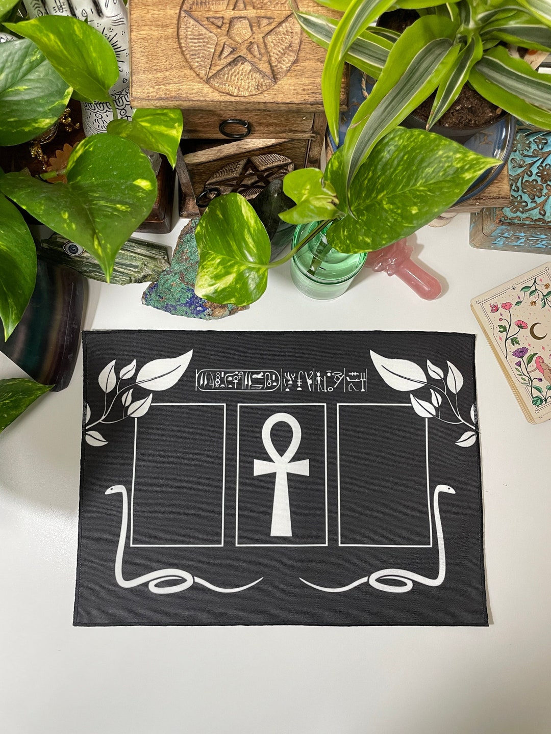 Ankh Casting Cloth | Ritual Divination Magick Occult Altar Cloth - Etsy