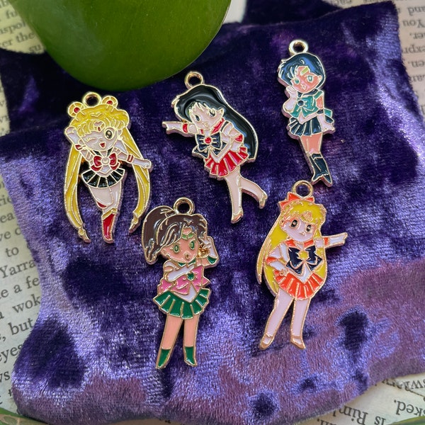 Sailor Moon Enamel Charms | Charm Casting Jewelry Talisman Amulet