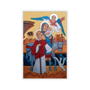 Flight into Egypt Sticker Holy Nativity Sticker Coptic Icon Christmas The Escape to Egypt in The Christmas Story (Matthew 2:13–23) #26