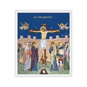 Crucifixion of Jesus Christ Sticker Icon Faith stickers Faith-inspired sticker Religious decor #5
