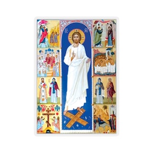 Seven Sundays of Lent and the Crucifixion Sticker Icon Great Lent stickers Faith-inspired sticker Religious decor #2