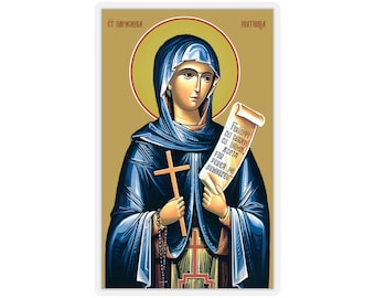 Adesivo de ícone de St Paraskeva, Santa Parasceva, Agía Paraskeví