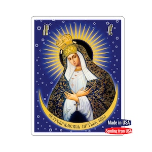 Our Lady of the Gate of Dawn Sticker Virgin Mary Ostrobramska Mutter Gottes vor den Toren der Morgenröte Ostrobramskaja Theotokos Sticker