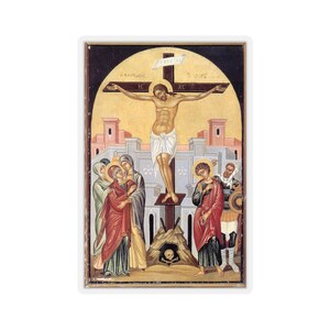 Crucifixion of Jesus Christ Sticker Icon Faith stickers Faith-inspired sticker Religious decor #7