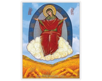 Mother of God 'Provider of Bread' Icon Sticker - Sporitelnitsa Virgin Mary