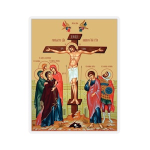 Crucifixion of Jesus Christ Sticker Icon Faith stickers Faith-inspired sticker Religious decor 8266 n