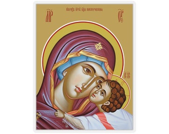 Nuestra Señora Kasperovskaya Pegatina Icono ortodoxo de la Madre de Dios Kasperovskaya Virgen María Santa Theotokos