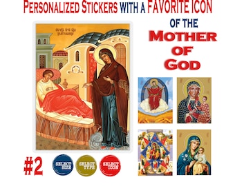 Our Lady Sticker, Orthodox Icon of the Mother of God