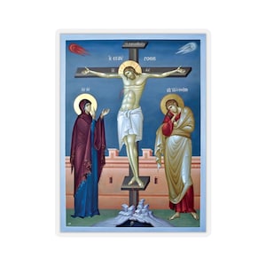 Crucifixion of Jesus Christ Sticker Icon Faith stickers Faith-inspired sticker Religious decor #4