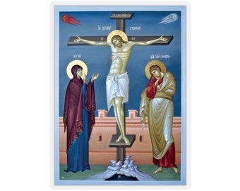 Crucifixión de Jesucristo Pegatina Icono Pegatinas de fe Pegatinas inspiradas en la fe Decoración religiosa #4