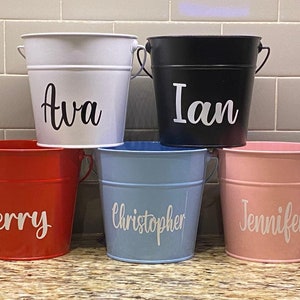 Personalized Metal Pails