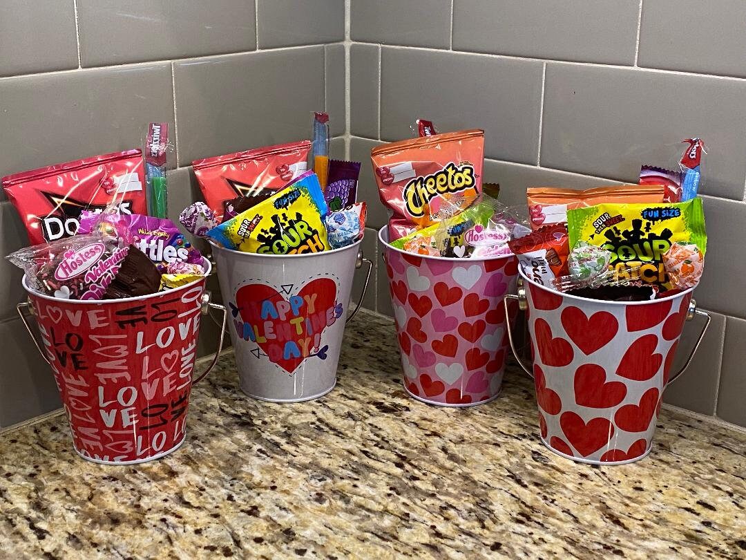 Mini Valentine Candy Pail/candy Bucket/candy Pail/ Kids Valentine Etsy