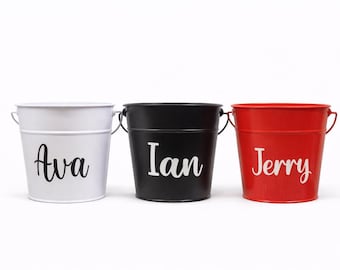 Personalized Metal Pails