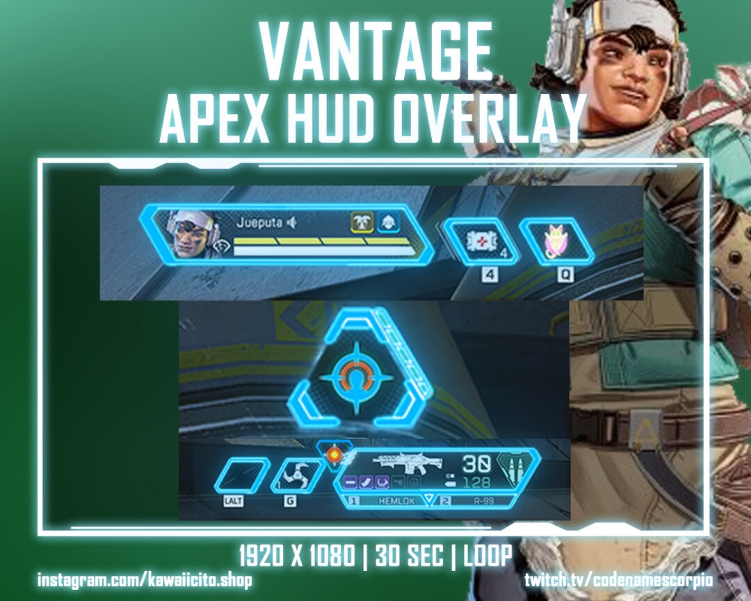Vantage Apex Legends HUD Overlay Etsy