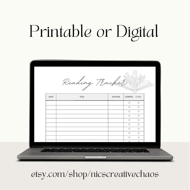 Reading Tracker Printable Book - Il 794xN.4890415619 Dyb0 