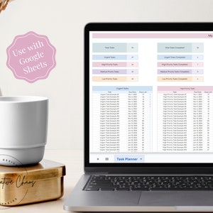 Task Tracker Spreadsheet Google Sheets, Digital Task Planner, to Do ...