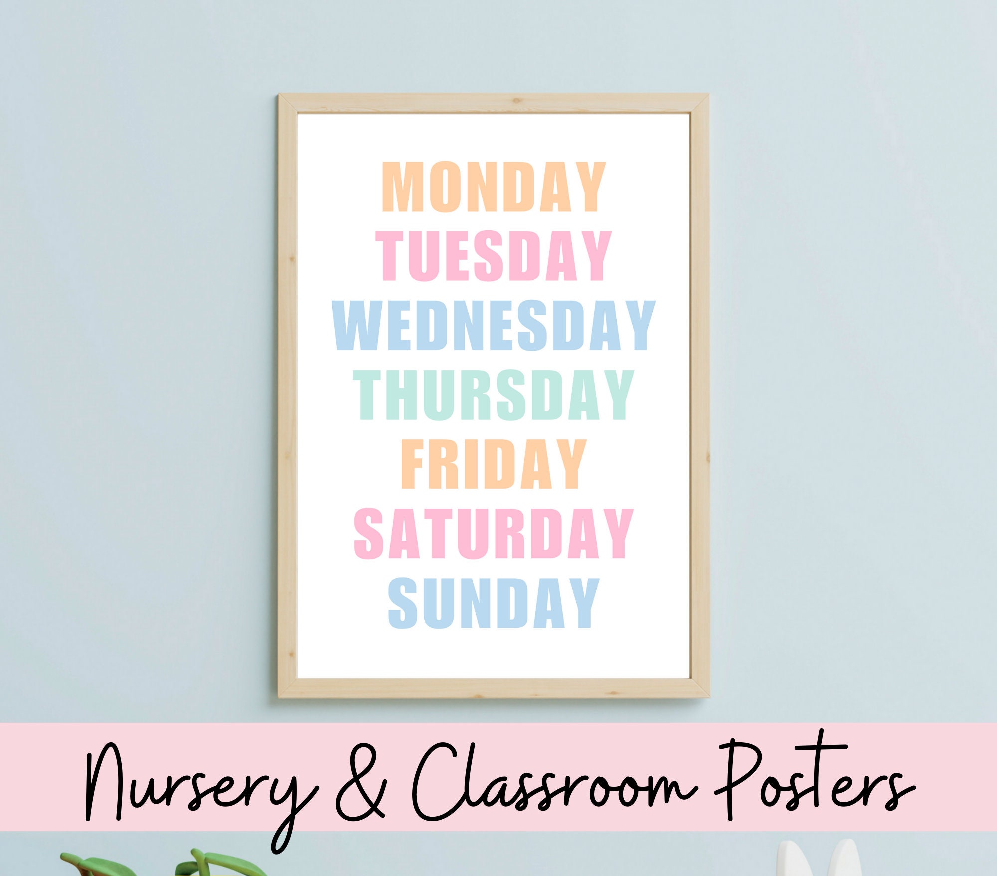 Classroom Poster Printables, Educational Kids Room Posters, Preschool