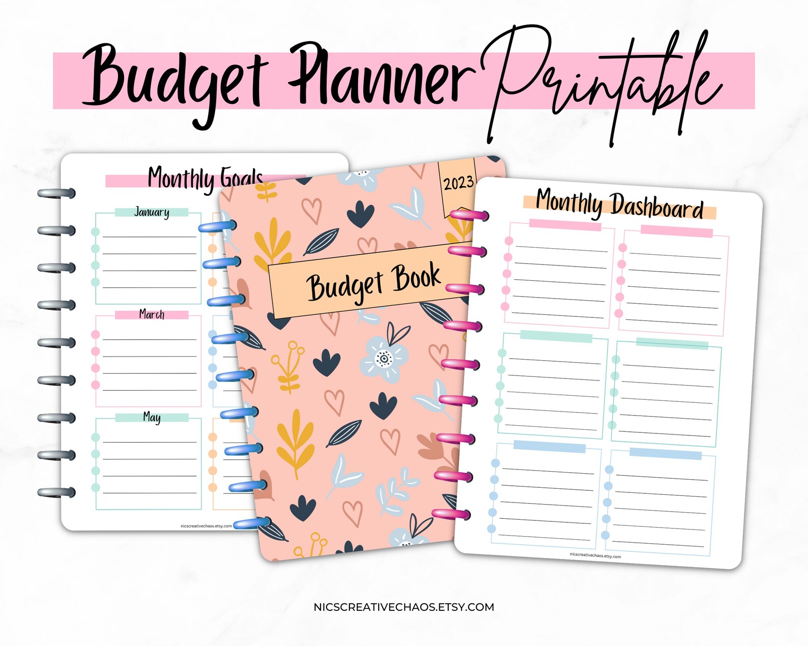 Printable Budget Planner BUNDLE Bill Tracker Printable, Savings ...