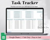 Task Tracker Spreadsheet Google Sheets, To Do List Planner & Priority Checklists, Task Manager, To Do Spreadsheet, Work Project Tracker