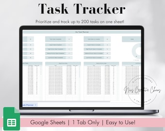 タスクトラッカー スプレッドシート Google スプレッドシート、To Do リスト プランナー & 優先順位チェックリスト、タスク マネージャー、To Do スプレッドシート、作業プロジェクト トラッカー
