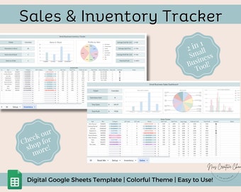 Eenvoudige inventaris- en verkooptrackers-spreadsheets, Google Spreadsheets, Excel-sjablonen, spreadsheets voor kleine bedrijven, managementtools voor kleine bedrijven