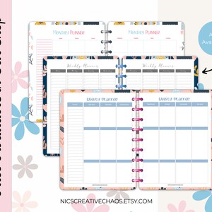 Weekly Planner Printable, Vertical Lined Undated Planner, Week on Two ...