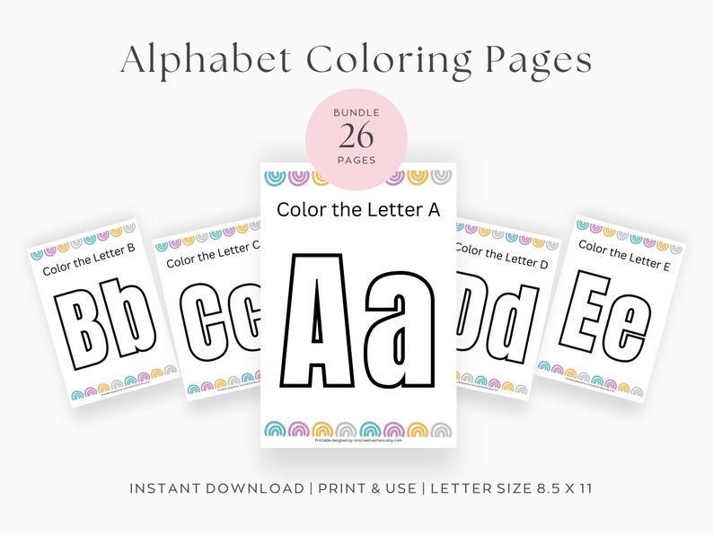 Alphabet Coloring Pages Printable - Il 794xN.4970654240 Mvh7 