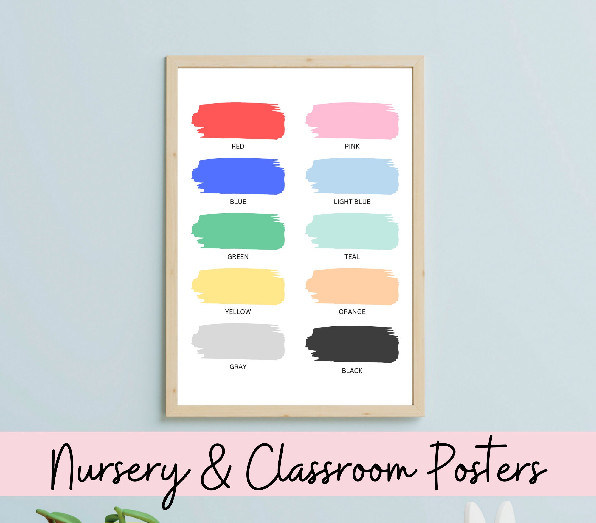 Classroom Poster Printables, Educational Kids Room Posters, Preschool