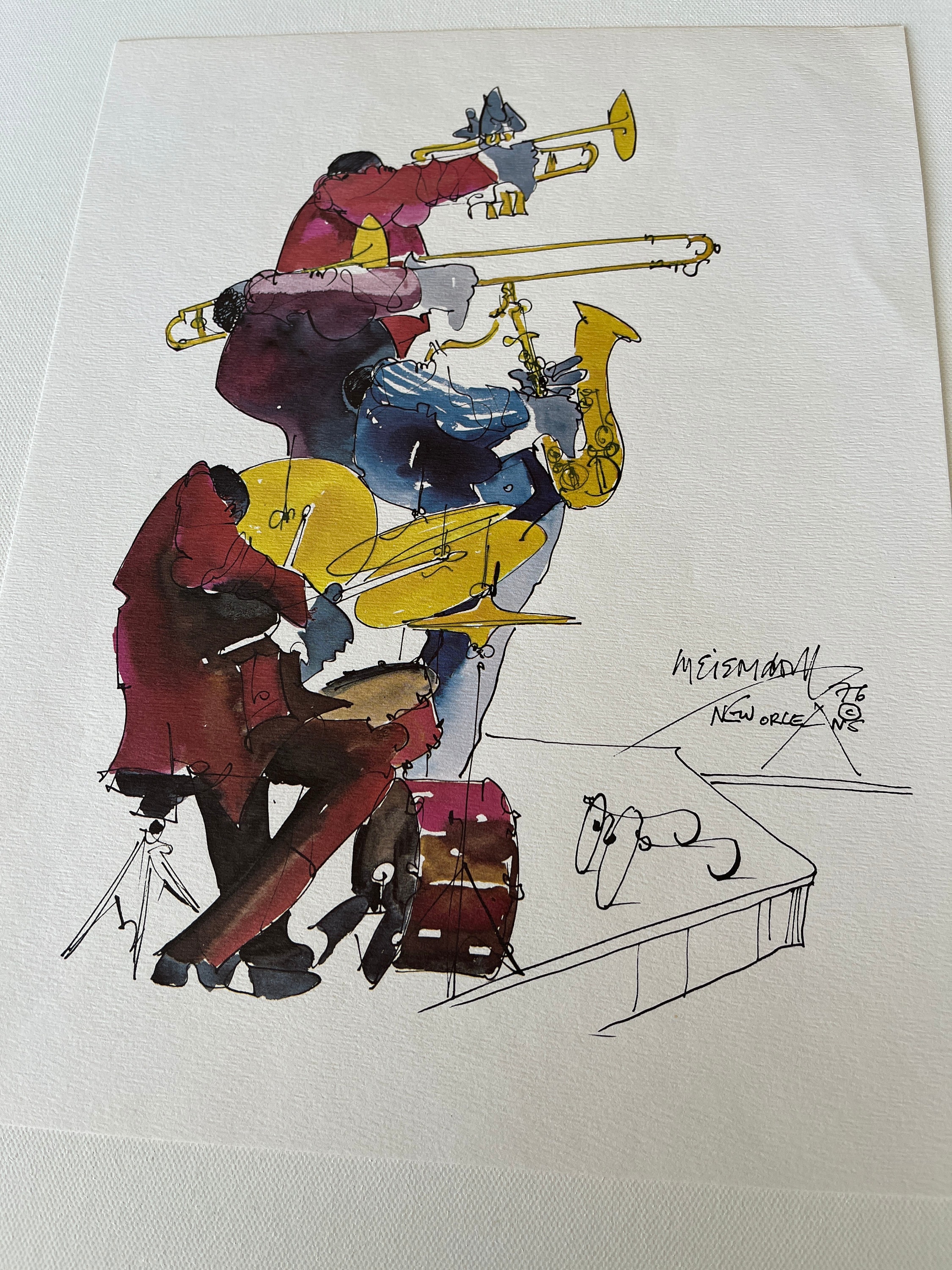 アート・デザイン・音楽 Worldview Leonard Freed 3 of Leo Meiersdorff Jazz Signed Prints | 1976 Vintage
