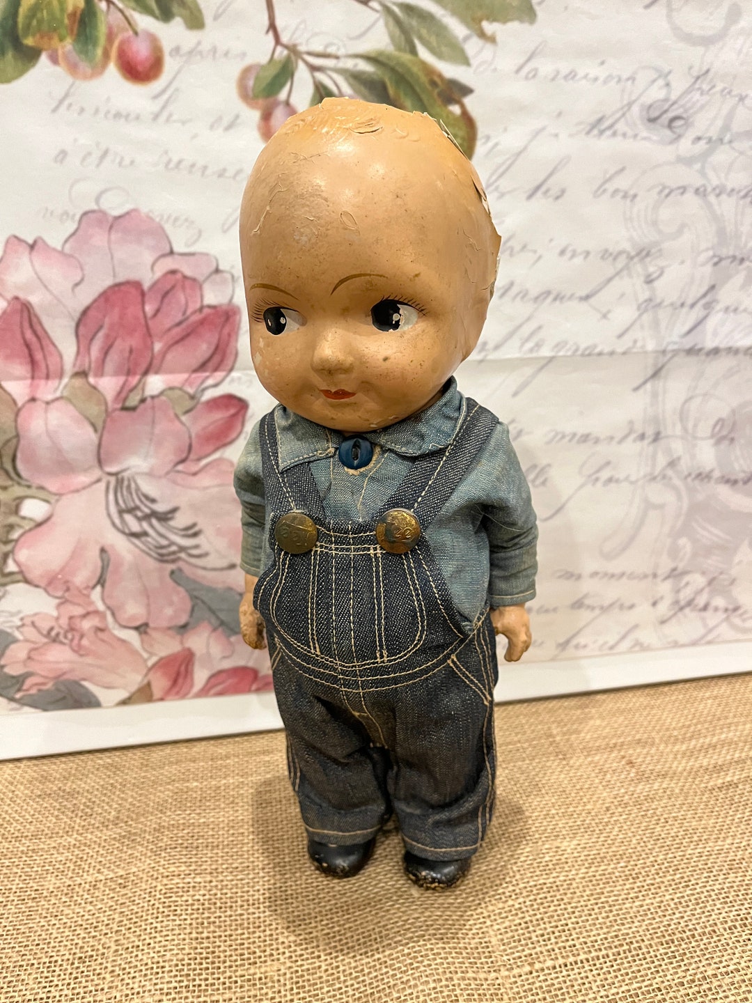 1930s Buddy Lee Advertising Doll, Denim Overalls - Etsy