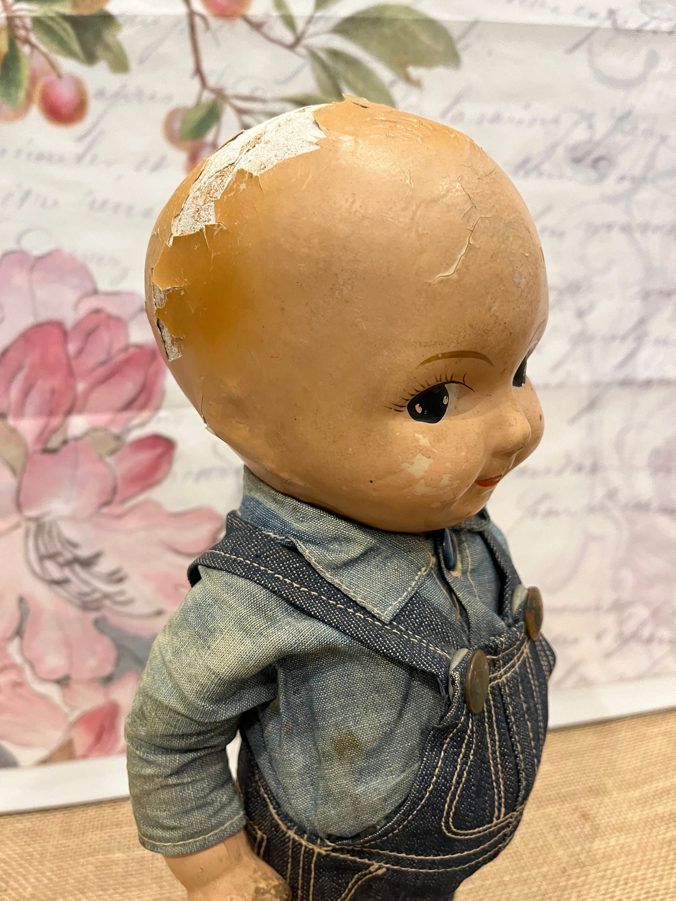 むー　30s〜Buddy Lee Composition Doll Early Buddy Lee Composition Girl Doll All Original 13 1/2