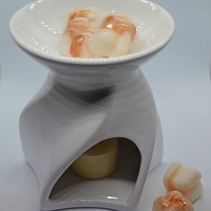 Lyon White Ceramic Tea Light Wax Burner|Melter