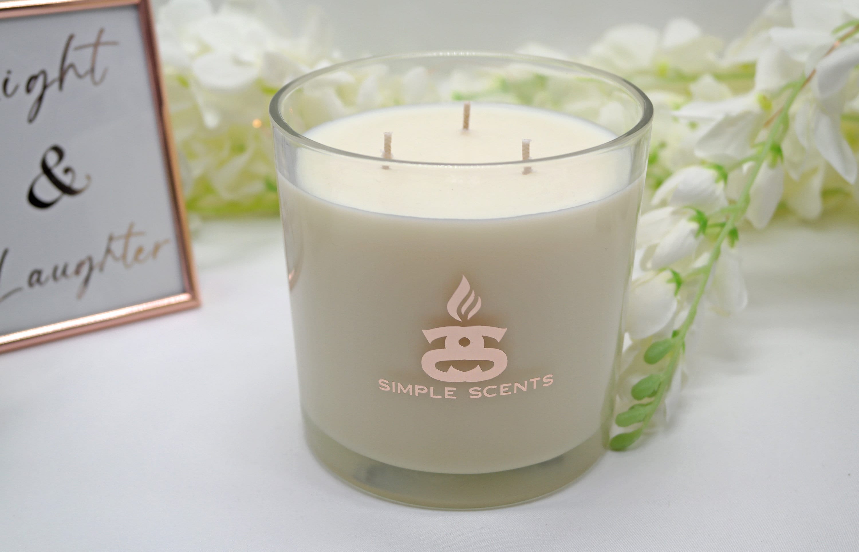 Unscented Extra Large 3 Wick Soy Candle 640g Simple Scents Etsy