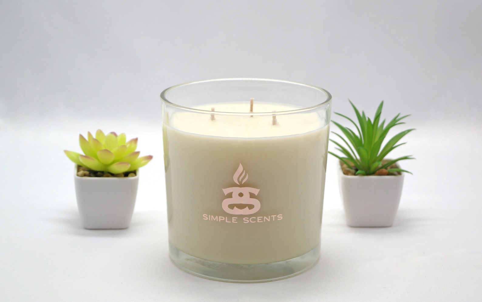Unscented Extra Large 3 Wick Soy Candle 640g Simple Scents Etsy