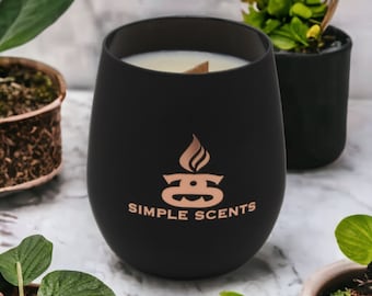 Solstice - Simple Scents Luxe Rosé Noir Wooden Wick Soy Candle - 260g
