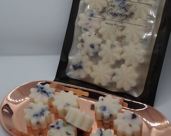 Sea Salt and Grapefruit Soy Wax Melts: Fresh Scented, 15 Pieces