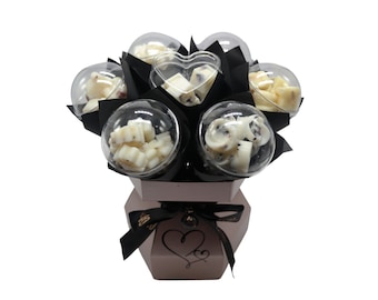 Simple Scents Elegance Wax Melt Flower Bouquet & Wax Melt Burner Gift Set | Valentines Gift | Mothers Day Gift | Birthday Gift |Gift for Her