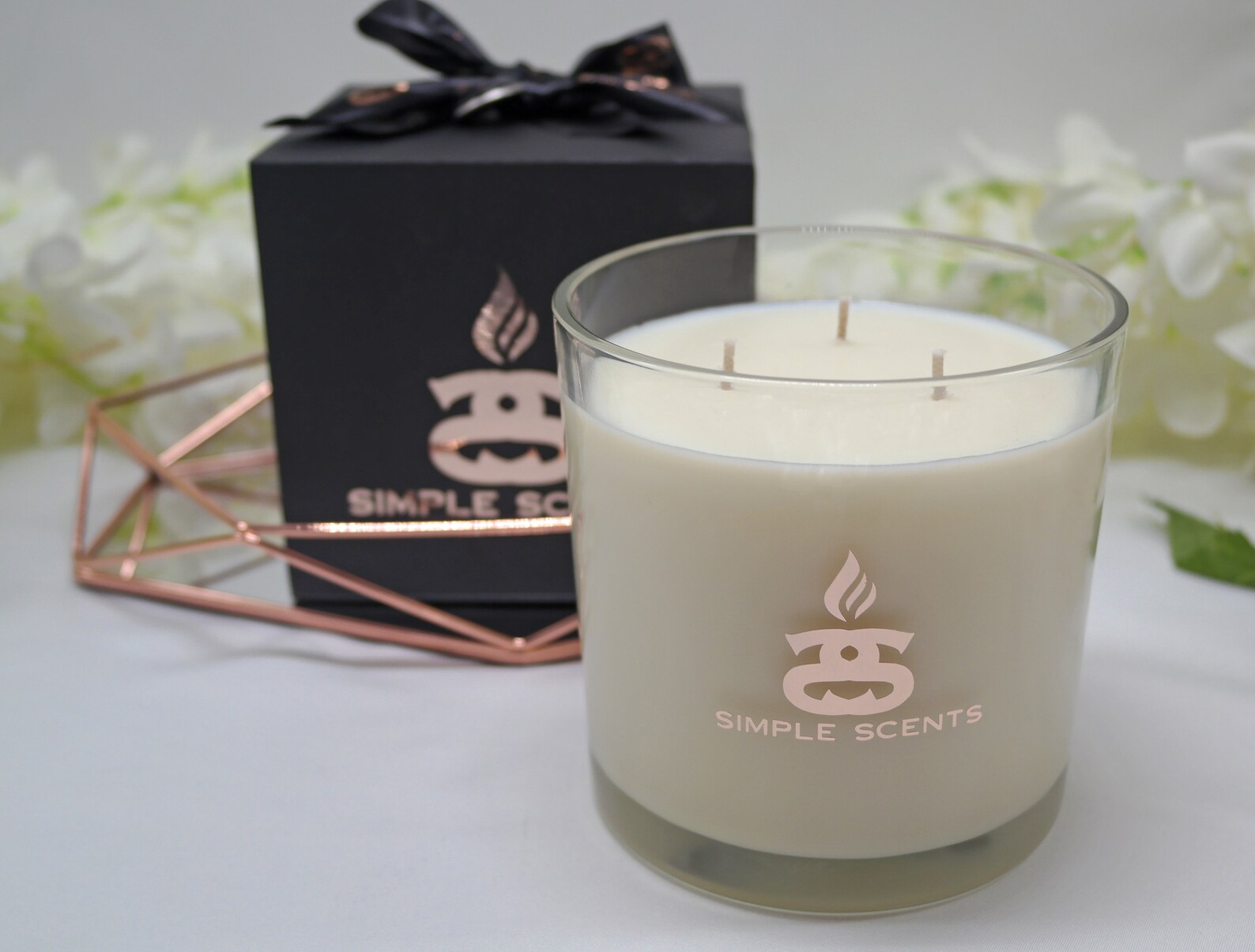 Unscented Extra Large 3 Wick Soy Candle 640g Simple Scents Etsy UK