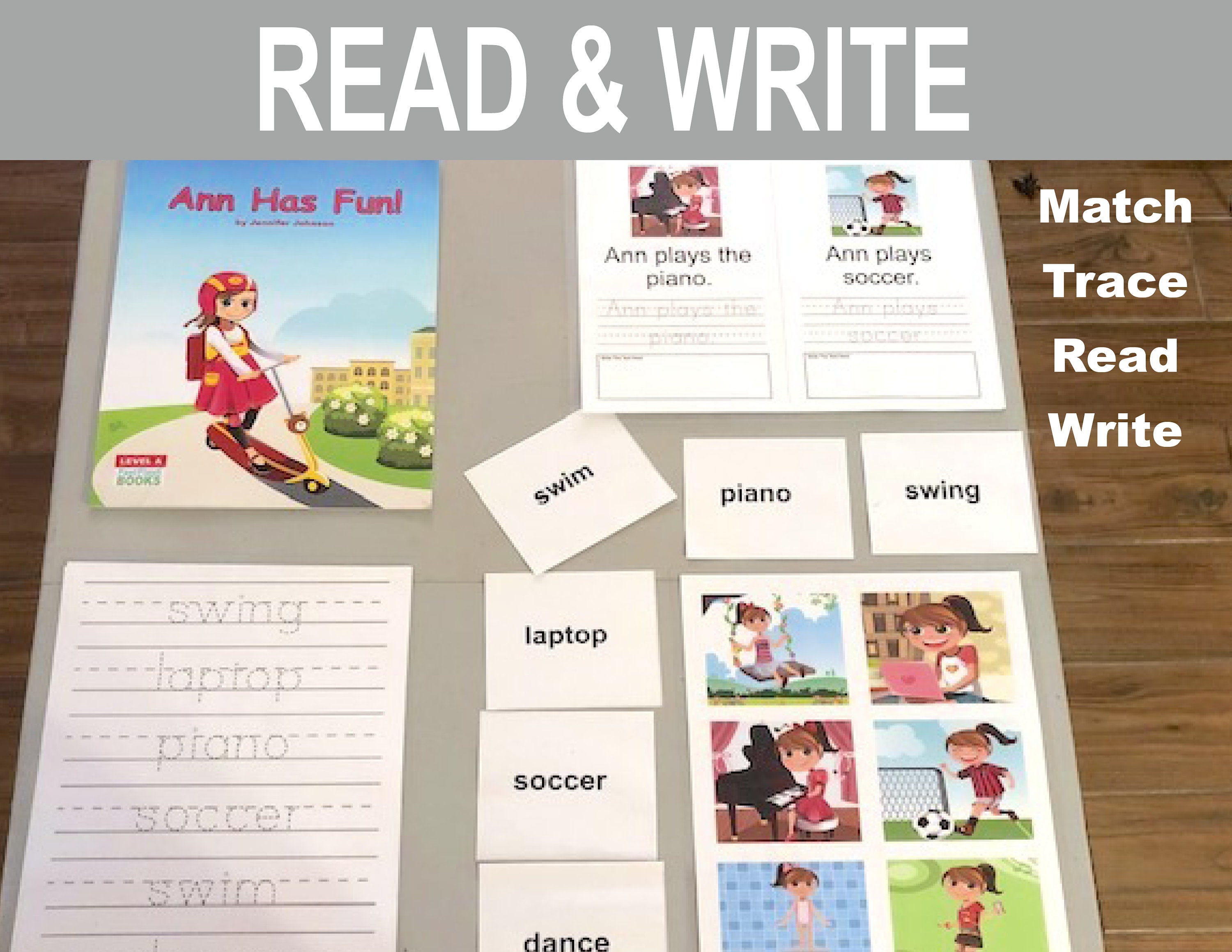 reading worksheets writing worksheets 21 sheets ann has etsy