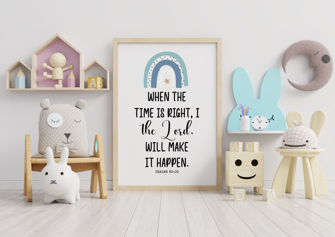 When the Time is Right I the Lord Will Make It Happen Isaiah - Etsy