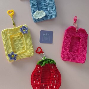 porta-cartões fotográficos CROCHET