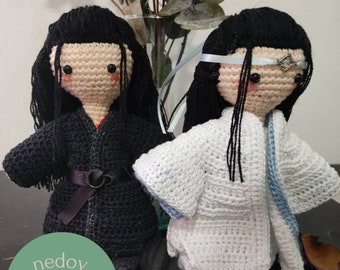 Amigurumi The Untamed | MDZS Doll: Wangxian | Lan Wangji, Wei Wuxian | Wei Ying, Lan Zhan | Xiao Zhan |Wang Yibo